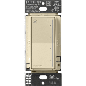 LUTRON RADIORA 3 RRSTANFSD – Control de ventilador de techo táctil de 4 velocidades para un ventilador tipo paleta AC, con barra luminosa, sistema RadioRA 3