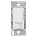 LUTRON ELECTRONICS MSZ101WH – Atenuador 0-10 V con Sensor de Presencia / Control hasta 8 A / Cobertura 9 x 9 m (29.5 x 29.5 ft) / Tecnología XCT / Unipolar o 3 Vías / 120-277 V