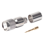 RF INDUSTRIES,LTD RFT-1202-I – Conector RF TNC Macho / Anillo Plegable / LMR-400, CNT-400, RG8/U / Bronce Niquelado / Contacto Oro con Teflón