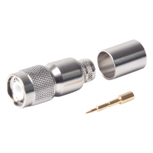 RF INDUSTRIES,LTD RFT-1202-I – Conector RF TNC Macho / Anillo Plegable / LMR-400, CNT-400, RG8/U / Bronce Niquelado / Contacto Oro con Teflón