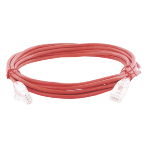 LINKEDPRO BY EPCOM LP-UT6A-300-RD28 – Cable de Parcheo Slim UTP Cat6A / 3 m (9.84 ft) / 28 AWG / RJ45 / Rojo