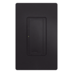 LUTRON ELECTRONICS RRD8ANSMN – Switch de Pared Inteligente / 8 A Iluminación / 1/4 HP Motores / 120 V / Multilocación / RF 431-437 MHz / Midnight