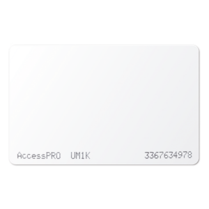 ACCESSPRO ACCESS-DUAL-UM – Tarjeta Dual / UHF 900MHz EPC Gen2 / MIFARE 13.56MHz 1K / ISO PVC 85.6x54x1mm / 3.37x2.13x0.04in