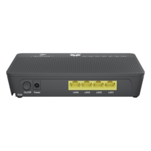 HUAWEI F100D-4G – ONU GPON / 4 Puertos Gigabit / 1 PON SC/UPC / Downstream 2.488 Gbps / Upstream 1.244 Gbps / Modo Puente / Administración Nube
