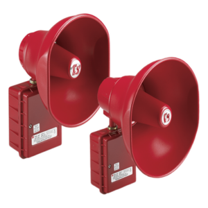 FEDERAL SIGNAL INDUSTRIAL ASHP-024 – Altavoz amplificado / 15W / 24 VCD / UL listado contra incendios / CSFM aprobado / Uso interior y exterior