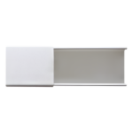 THORSMAN PT-48-SD – Canaleta de PVC / 48 x 16 mm / 2.5 m (8.2 ft) / Auto-extinguible / Sin División / 2 Vías de Presión