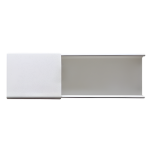 THORSMAN PT-48-SD – Canaleta de PVC / 48 x 16 mm / 2.5 m (8.2 ft) / Auto-extinguible / Sin División / 2 Vías de Presión