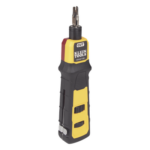 KLEIN TOOLS VDV427300 – Ponchadora de Impacto / Termina y Corta CAT3/CAT5e/CAT6/6A / Paneles y Bloques 66/110 / Mango Acojinado / Fuerza Ajustable Alta/Baja / 6'' (15,2 cm)