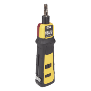 KLEIN TOOLS VDV427300 – Ponchadora de Impacto / Termina y Corta CAT3/CAT5e/CAT6/6A / Paneles y Bloques 66/110 / Mango Acojinado / Fuerza Ajustable Alta/Baja / 6'' (15,2 cm)