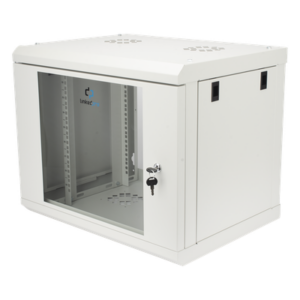 LINKEDPRO SR1909LH3GW – Gabinete de Pared 9U / Rack 19" / Cristal Templado / Profundidad 479.5 mm / Carga 80 kg / Acero Reforzado