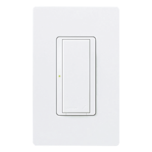 LUTRON ELECTRONICS RRD8SDVWH – Interruptor de Pared On/Off / Doble Voltaje 120/277 V / 8 A Iluminación / 2 Hilos Sin Neutro / RF 431-437 MHz / Unipolar o Multilocalización