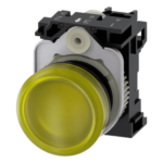 SIEMENS 3SU11036AA301AA0 – Lámpara de Señalización LED / 22 mm / IP69K / 110 Vca / Amarillo / -25°C a +70°C / Resistencia 5g