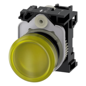 SIEMENS 3SU11036AA301AA0 – Lámpara de Señalización LED / 22 mm / IP69K / 110 Vca / Amarillo / -25°C a +70°C / Resistencia 5g