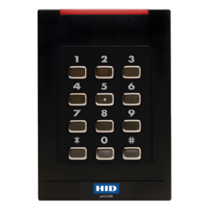 HID RK40F – Lector de Acceso con Teclado / Multiformato Proximidad / iClass SEOS 1 cm / MIFARE DESFire / Bluetooth / Wiegand / 5-16 VDC