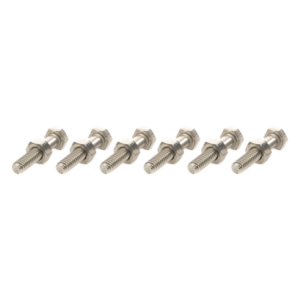 SYSCOM TOWERS TORN-TZ30G – Paquete de tornillos con tuercas / Acero inoxidable 1/4 x 1 1/4 pulg / 6 piezas / Incluye arandelas reforzadas