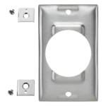 HUBBELL HUB-SS750 – Placa de Acero Industrial / 1 Unidad / 50 A / Acero Inoxidable / Montaje Vertical / 0.035 in