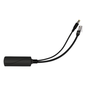 WI-TEK WI-POE51S-48V – Splitter PoE / IEEE 802.3af/at / 30W / Puerto Gigabit / Salida DC 12V 2A / Indicadores LED