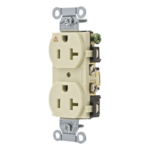 HUBBELL HUB-IG5352I – Contacto Dúplex Grado Comercial / 20 A 125 V / 2 Polos 3 Hilos / NEMA 5-20R / Interior Seco / -40 °C a 75 °C