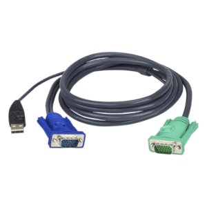 ATEN 2L5202U – Cable KVM / USB Tipo A / VGA HD15 / SPHD / 1.8 m (6 ft)
