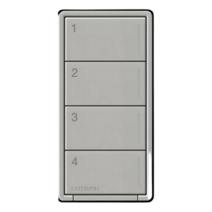 LUTRON RADIORA 3 RRSTHN4BPB – Teclado híbrido RF / 4 botones / Atenuador integrado / 120 V~ / RadioRA 3 / Retroiluminado / FASS