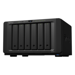 SYNOLOGY DS1621+ – NAS de 6 Bahías / Procesador AMD Ryzen V1500B 4 Núcleos 2.2 GHz / 4 GB DDR4 ECC Expandible a 32 GB / Puerto 10GbE RJ-45 / Expansión a 16 Bahías / 2 Ranuras M.2 NVMe / RAID Híbrido
