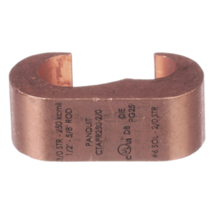 PANDUIT CTAPR2/0-2-L – Conector de Compresión a Tierra / Cobre Sólido y Trenzado / UL 486A-486B 36 kV / 90°C / Entierro Directo en Tierra y Concreto / AWG 2 Str
