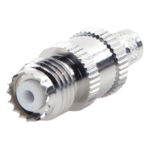 RF INDUSTRIES,LTD RFU-601-1X – Conector Coaxial Mini-UHF / Hembra en Línea / Anillo Plegable / Para RG-8/X, LMR-240, Belden 9258 / Níquel/Plata/Teflón