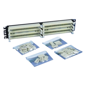 PANDUIT P110B1005R2Y – Kit Panel de Conexión / 100 Pares por Base / Categoría 5e / 19 Pulgadas (1.58 ft) / 2 UR / 40 Bloques de 5 Pares