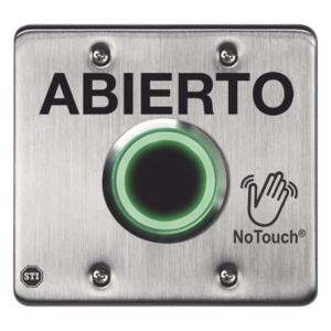 STI NT-SS202-ES – Interruptor IR Sin Contacto / Acero Inoxidable 304 Grado Médico / Salida Doble / Contacto Seco 120 VCA / LED Bicolor