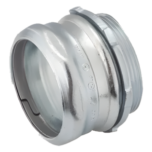 HUBBELL HUB-2908 – Conector de Compresión / Acero Galvanizado / Pared Delgada / 2 in / 66.5 x 66.5 x 85.5 mm / 0.35 kg