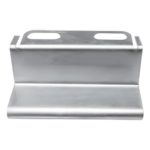CHAROFIL MG-51-116EZ – Placa de Salida a Tubo / Peralte 33 mm / Tuberías 1/2' a 2' / Acabado Galvanizado Electro-Zinc / Diseño U