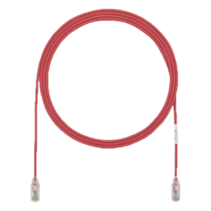 PANDUIT UTP28X5RD – Cable de Parcheo UTP / Cat6A / 28AWG / CM-LSZH / 1.52 m (5 pies) / Rojo