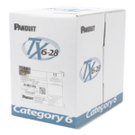 PANDUIT PUD6C2804BU-CE – Cable UTP / Cat 6 / 28 AWG / 305 m (1000 ft) / CM-LSZH / 4 pares / 250 MHz / PoE