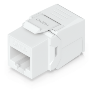 UBIQUITI UACC-KEYSTONE-JACK-C6 – Keystone Jack / Cat6 / Terminación IDC / Snap-In / 12 Piezas