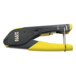 KLEIN TOOLS VDV212-008-SEN – Pinza de Compresión para Conector F / Cables RG59 y RG6/6Q / Acero Antioxidante / Mango con Seguro / 5.59' (1700 mm) de Longitud