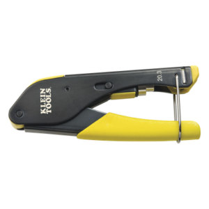 KLEIN TOOLS VDV212-008-SEN – Pinza de Compresión para Conector F / Cables RG59 y RG6/6Q / Acero Antioxidante / Mango con Seguro / 5.59' (1700 mm) de Longitud