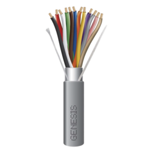 GENESIS 2209-1009/1000 – Bobina de Cable para Alarma / 12x22 AWG / 305 m (1000 ft) / 6 Pares / Riser CMR-CL3R-FPLR / Gris