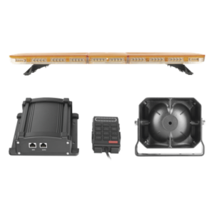 EPCOM INDUSTRIAL SIGNALING X67AV2KIT2 – Kit de Señalización Industrial / Barra LED 118 cm (46.5 in) / 88 LED Hyperlux / Sirena 100 W / 45 Patrones Programables / Ámbar