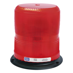 ECCO X7950R – Burbuja de Advertencia LED / 3 LEDs de 5 W / 11 Patrones de Destello / 12-48 VCC / SAE J845 Clase II / IP Resistente a Impactos