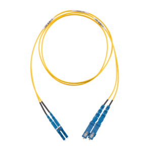 PANDUIT F92ERLNSNSNM015 – Jumper de Fibra Óptica / Monomodo OS2 9/125 / LC-SC Duplex / OFNR Riser / 15 m (49.21 pies) / Amarillo