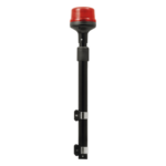 SIGNALPRO SPT16R – Luz Telescópica para Motocicletas / 8 LED / Rojo / 12~24 VCD / IP6K6 / ECE R65 / SAE J845 / 88 mm de Altura