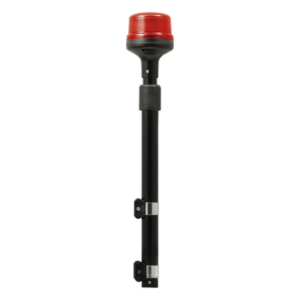 SIGNALPRO SPT16R – Luz Telescópica para Motocicletas / 8 LED / Rojo / 12~24 VCD / IP6K6 / ECE R65 / SAE J845 / 88 mm de Altura
