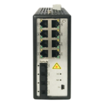 HIKVISION DS-3T3512P – Switch Industrial Administrable / 8 Puertos Gigabit PoE+ 30W / 4 Puertos SFP / 250W Total / 48-57 VCD / -40°C a 75°C / 140×52×110 mm / 5.5×2.0×4.3 pulgadas