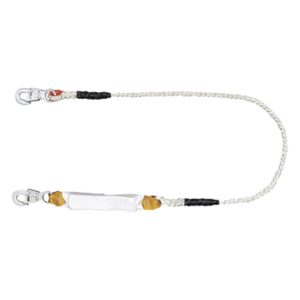 TULMEX 5430-15-D – Amortiguador de Caída / Cable de Nylon 13 mm / 2 Ganchos de Ojo de Seguro Doble / Largo 1.5 m (4.9 ft) / Extensión 2.65 m (8.7 ft) / 0.80 kg
