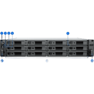 SYNOLOGY DVA7400 – Deep Learning NVR 12 Bahías / AMD V1780B 3.35 GHz / 16 GB DDR4 / 100 Cámaras IP / 40 Tareas IA / 2x 10GbE / Rack 2U