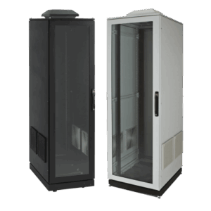 HOFFMAN PDCP2078GFP – Gabinete de Telecomunicaciones ProLine V/D, 700 mm de Ancho, 800 mm de Profundidad, Ventilador Tipo 1 / Filtro 600 CFM, 42 UR, Color Gris Claro