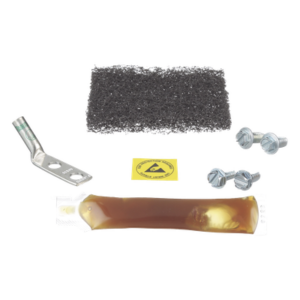 PANDUIT RGESD2-1 – Kit de Puesta a Tierra ESD / Terminal 2 Orificios 45° / Espaciado 5/8" (15.9 mm) / Pasta Antioxidante 5cc / Tornillos 12-24 y M6