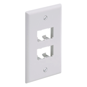 PANDUIT CFP4IW – Placa de Pared Vertical / 4 Puertos Mini-Com / ABS / 69.8 x 114.3 mm (2.75 x 4.5 in) / Blanco Mate
