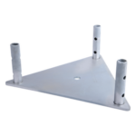 SYSCOM TOWERS SBZ-45G – Base Triangular para Torre / Acero 1/4' / Niple 3/4' Galvanizado / Inmersión en Caliente / 6.4 kg / Compatible STZ45G