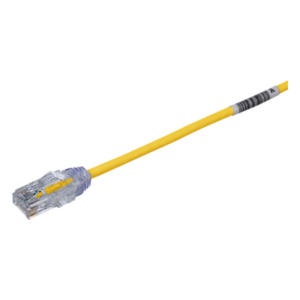 PANDUIT UTP28SP8INYL – Cable de Parcheo UTP Cat6 / 28AWG Diámetro Reducido / 20.2 cm (0.66 ft) / Amarillo / 250 MHz / PoE